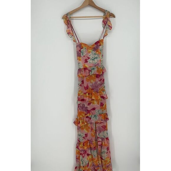 Wayf Dresses & Skirts - Wayf Floral Tiered Ruffle Maxi Dress